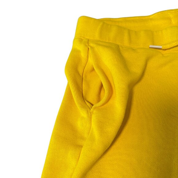 Abercrombie Kids Spell Out Sweat Shorts Kids Size 15-16 Yellow Casual Athleisure - Picture 4 of 11
